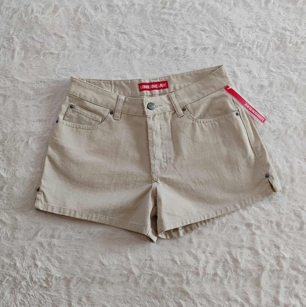 Unionbay Khaki Denim Button Fly Shorts